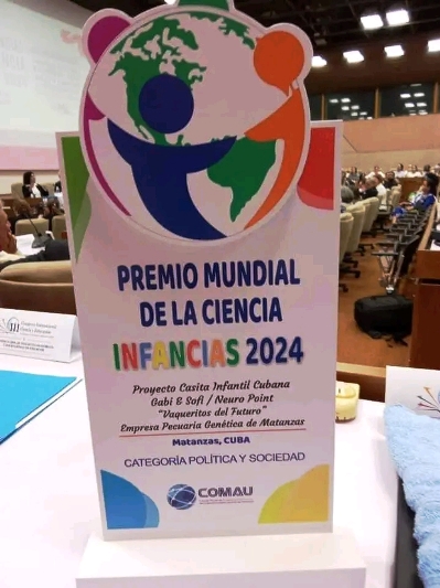 Casita Infantil Cubana, de Matanzas, recibe Premio Mundial de la Ciencia Infancias 2024